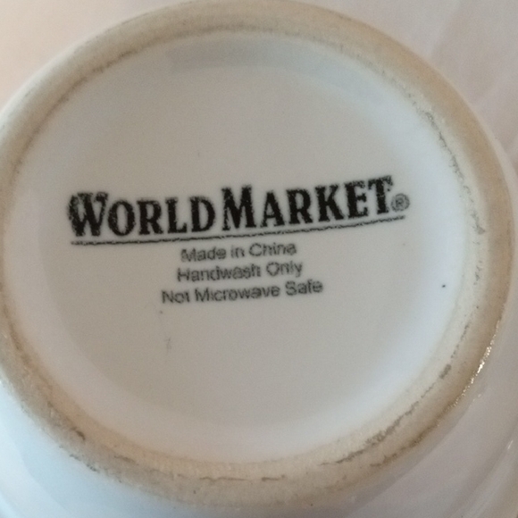 World Market Geometric Gold and White Mug Set - Picture 2 of 9